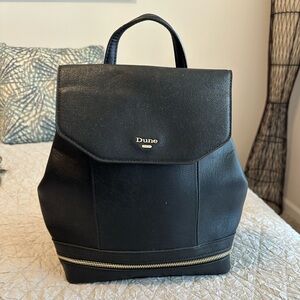 Dune London Black Backpack